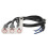 Motorrad Lenker Schalter LED Edelstahl Wasserdicht 2