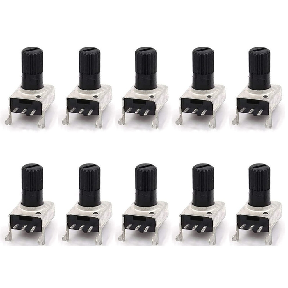 10Pcs Rv09 Vertical Horizontal Potentiometer 1K 2K 5K 10K 20K 50K 100K 200K 500K 0932 Adjustable Resistance Seal Potentiometer (Size : 50K Ohm) 9119770015013