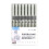 8 Pack Black Fine Tip 0.4mm Fine Line Drawing Pens Water Based Ink 1
