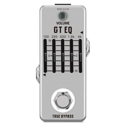 Rowin 5-Band-EQ-Pedal, Equalizer für E-Gitarre,