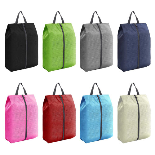 Portable Shoe Storage Case Practical Polyester Texture-Green 2