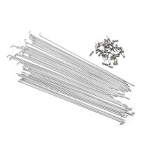 Bicycle Stainless Spoke 36 Pieces with 36 Brass Nipples 270309 mm, 2 mm MTB Spokes Ref: 6825