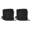 Polyester Shoelaces 8mm Width Flat Design Various Colors-Black 1