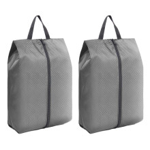 Practical Shoe Storage Solution Polyester Texture for Gym-Gray