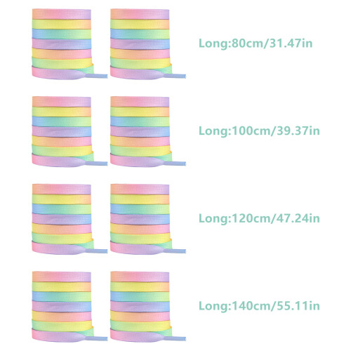 Gradient Rainbow Colorful Replacement Flat-color 140cm 2