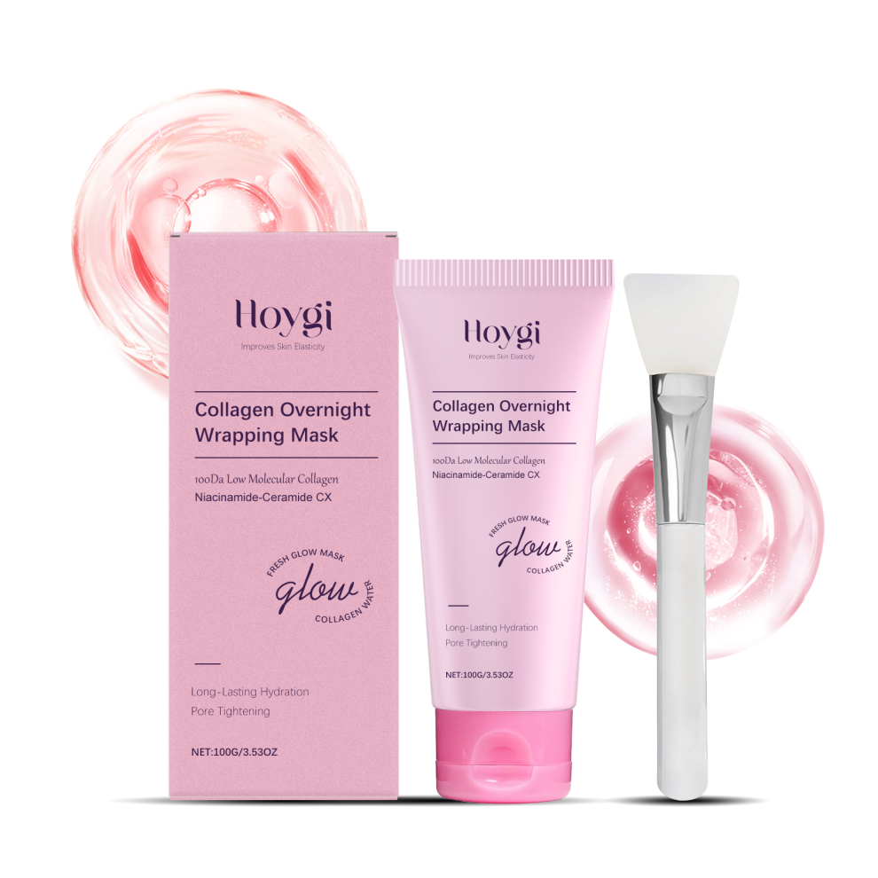 Collagen Peel-Off Mask with Brush, Nourishes, Brightens, Smooths Skin