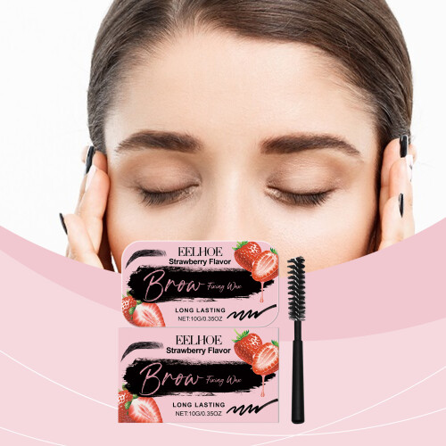 Strawberry Eyebrow Wax, Mild Moisturize Natural Long-Lasting 1