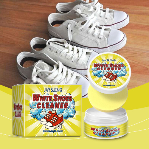 Shoe Decontamination Cleaning Cream Leather Small White 1
