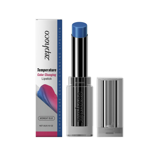 Mitternachtsblauer wärmender Lippenbalsam, pflegt trockene Lippen