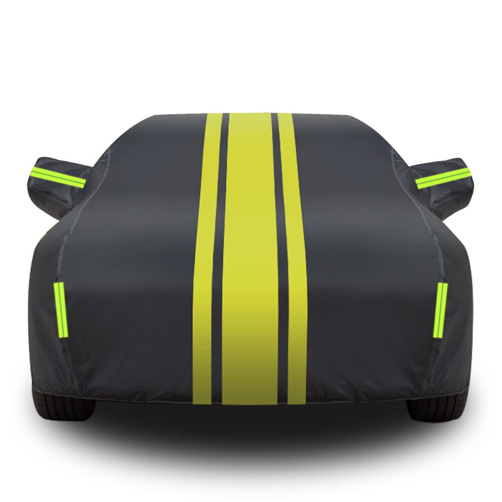 Waterproof Car Cover For Polo R32 Rabbit Cotton Dustproof Scratchresistant Reflective Stripes Zip Color A 9119770105196