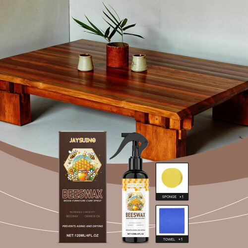 Beeswax Wood Polish for Gloss Protection 1