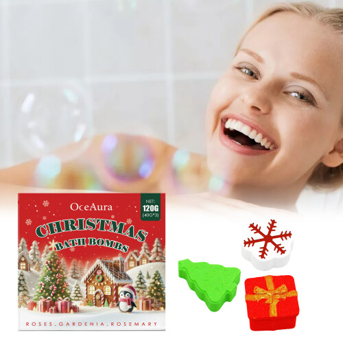Weihnachts-Badkugeln-Set feuchtigkeitsspendend 1