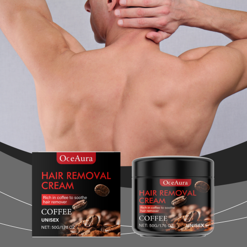 Männer Kaffee Haarentfernungscreme für Hände & Beine, Sanft 1