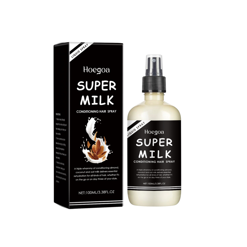 Leave-In Hair Spray, Moisturizes, Reduces Frizz, Softens & Shines
