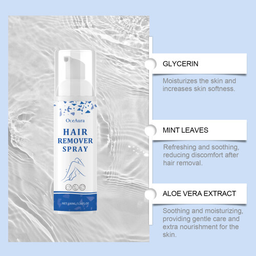 Mousse Hair Removal Spray, Non-Irritating Moisturizing 2