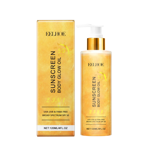 Gold Protective Body Glow Oil UV Radiance Moisturizing