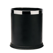 Garbage Can Small Open Round Wastebasket Detachable Metal Bin For Kitchen Bathroom Living Room Office