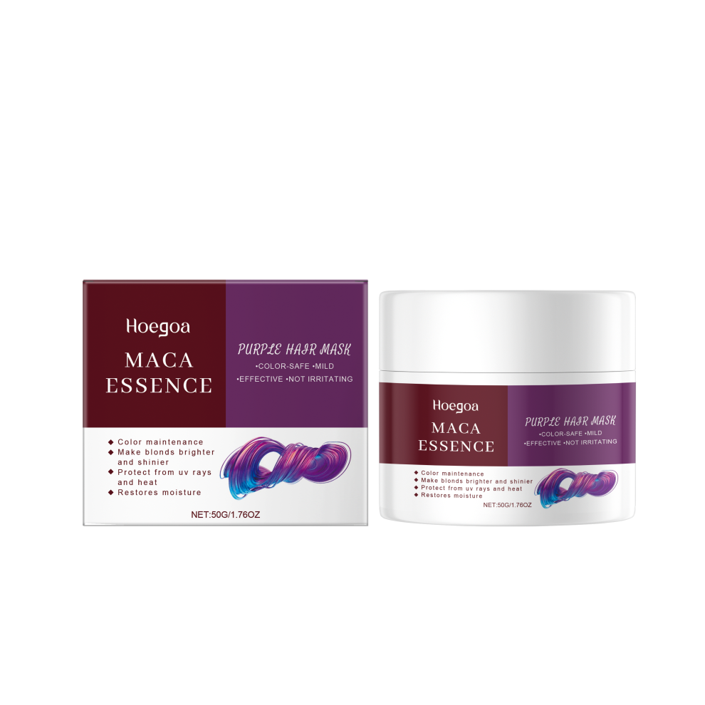 Purple Nourishing Hair Mask For Dry Hair, Reduces Frizz & Tangles