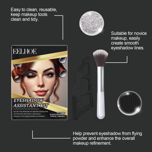 Portable Eye Makeup Tool Set: Reusable Eyeshadow Tools 2