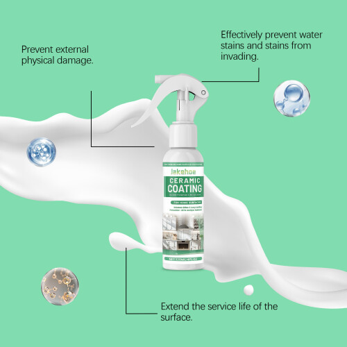 Ceramic Coating Spray for Tile Clean & Polish Remove Wax & Dirt 2