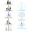 4 Tier Non Rust Bathroom Telescopic Corner Shelf Storage Shower Caddy Organiser 2