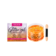 Orange Glitter Gel - Facial, Body & Hair Glitter for Evening Party