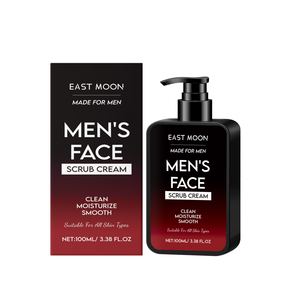 Men's Oil Control Scrub, Gently Cleanses Facial Skin with Moisturizing