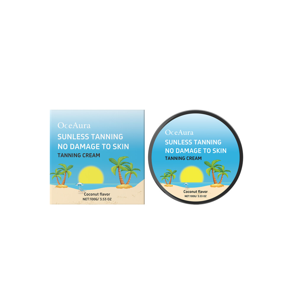 Coconut Tanning Body Cream, Wheat Long-Lasting Moisture Non-Sticky