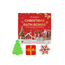 Christmas Colorful Bath Balls with Fragrance & Flowers