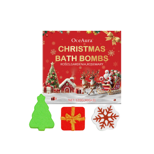 Weihnachts-Badkugeln mit Duft & Blumen