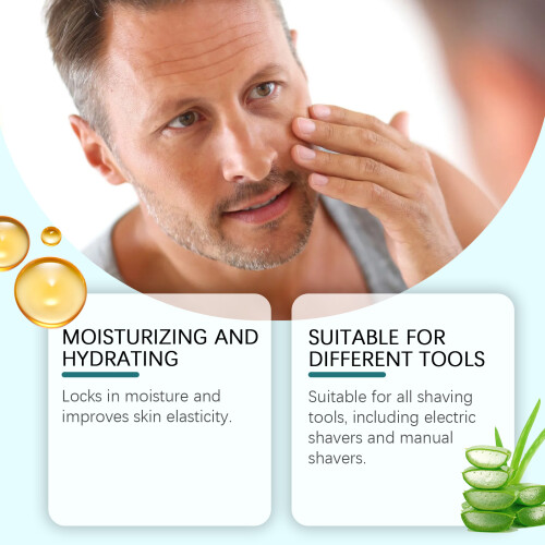 Men's Shaving Mousse, Gentle Cleansing Delicate Foam 2