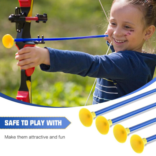 Pack of 10 Replacement Suction Cup Arrows for Toy Bow (Blue) 2