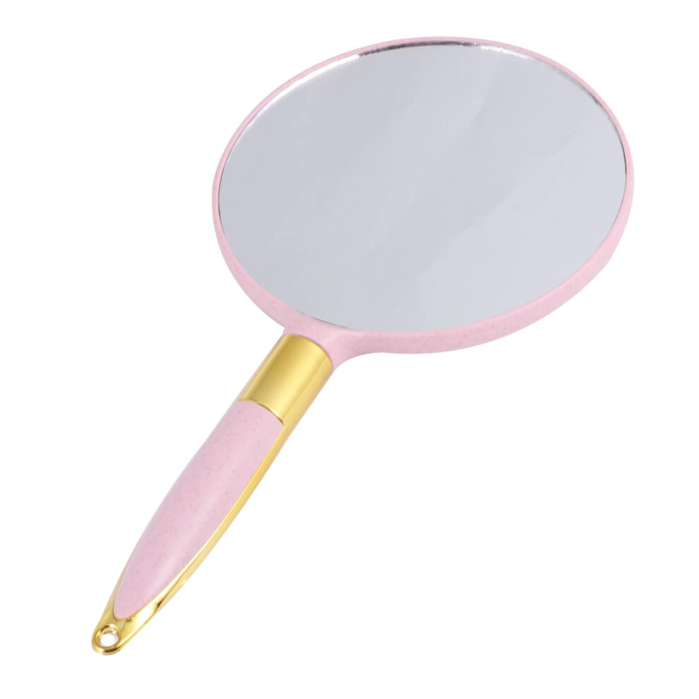 Travel Makeup Mirror, Hand Mirror for Women, Makeup Accessories, Cosmetics, Vanity Mirror, Pink, Small Vanity Mirror, Miss