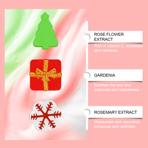 Weihnachts-Badkugeln mit Duft & Blumen 2