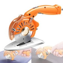 Electric Rotary Cutter With LowNoise AdjustableSpeed Cloth Fabric Circular Knife Cutting Machine, 100 mm Blade (4 cm)