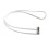 Magnetic AntiLoss Neck Strap for Wireless Earbuds Secure-White 1