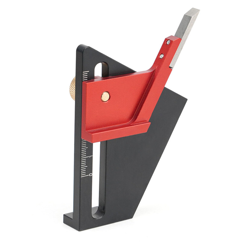 Aluminum Alloy Center Finder Scriber Woodworking Centering Tool 45 Degree Marker For Metal Plastic Wood 058Mm Stroke 9001264242121