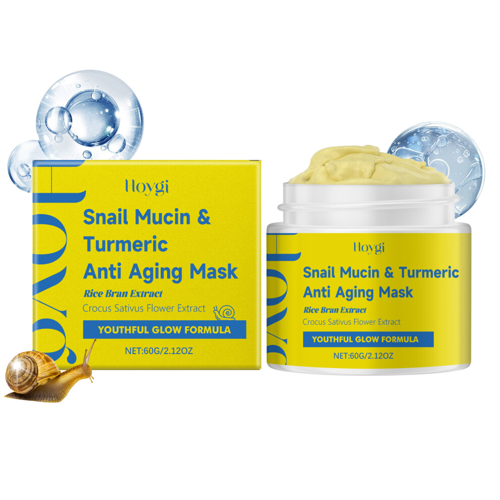 Snail Turmeric Mask, Cleansing & Hydrating Face Mask