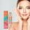 Double Head Contour & Blush Stick (Light Brown/Pink) Portable 9