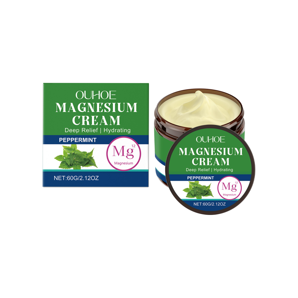 Peppermint Magnesium Cream Wrist Knee Discomfort Soothing