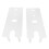 2 Steel Speaker Wall Brackets for Home Entertainment-White 1