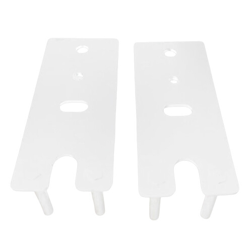 2 Steel Speaker Wall Brackets for Home Entertainment-White