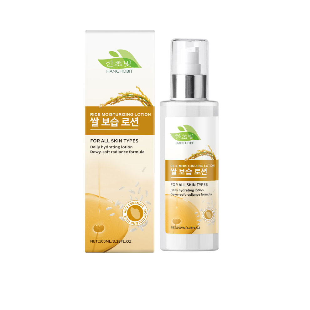 HANCHOBIT Rice Water Moisturizing Lotion, Deep Hydrating Nourishing