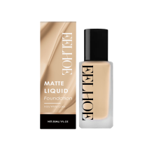 Ivory-Matte-Flüssig-Foundation, natürlicher Finish & feucht