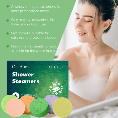 OceAura Aromatherapy Bath Tablets Multi-Scent Long-Lasting 2