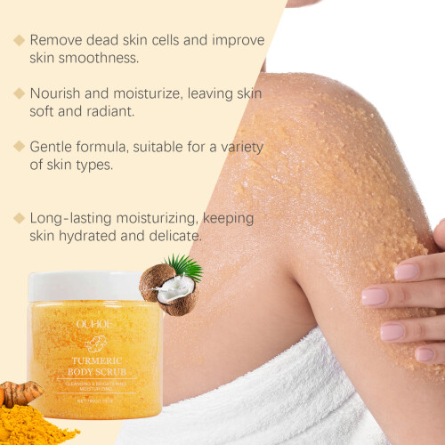 Turmeric Body Scrub - Gentle Exfoliating & Moisturizing 2