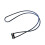 Reversible Earbud Lanyard Secure Magnetic Locking System-Blue 1