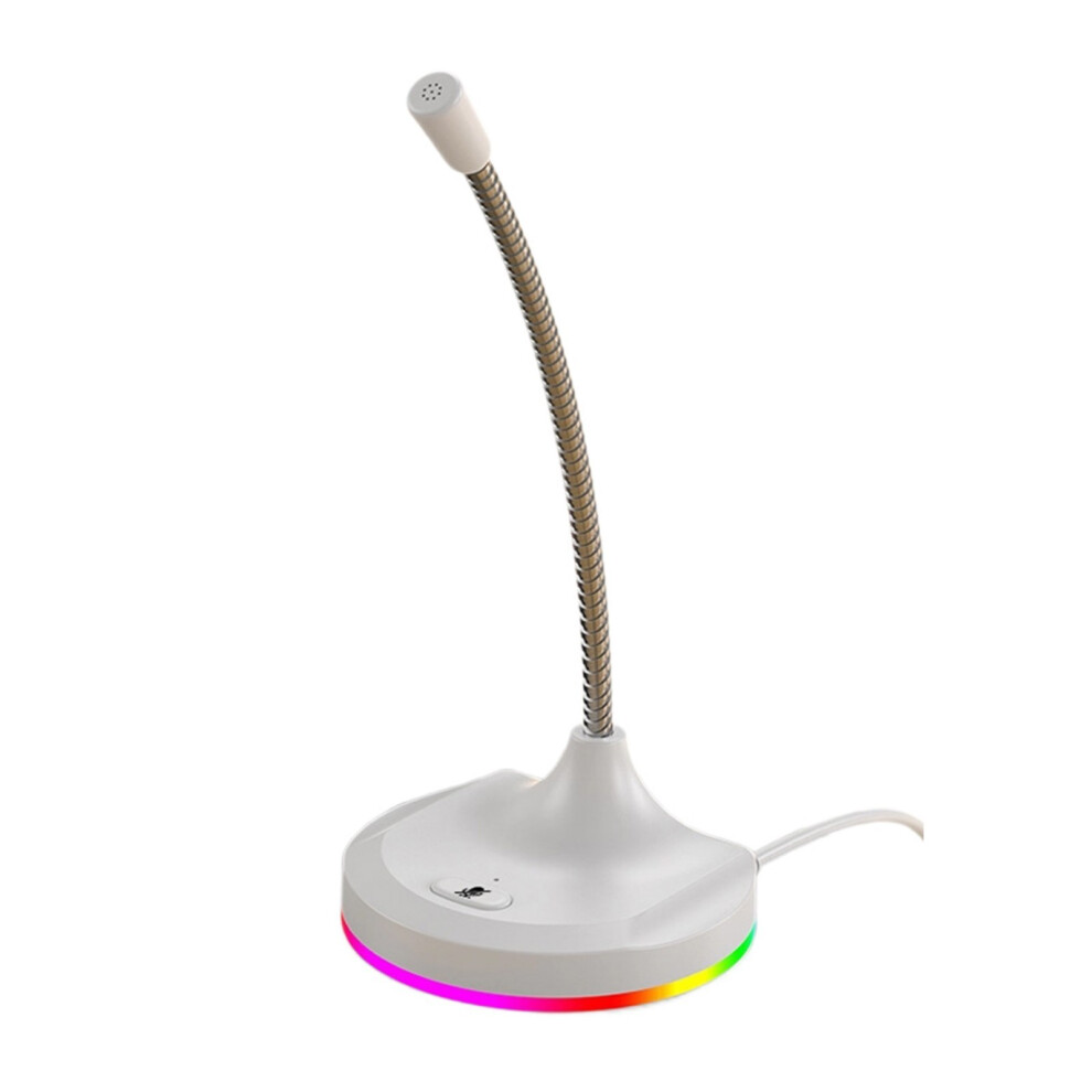 Professional Usb Streaming Microphone Flexible Gooseneck- White 7709000212095