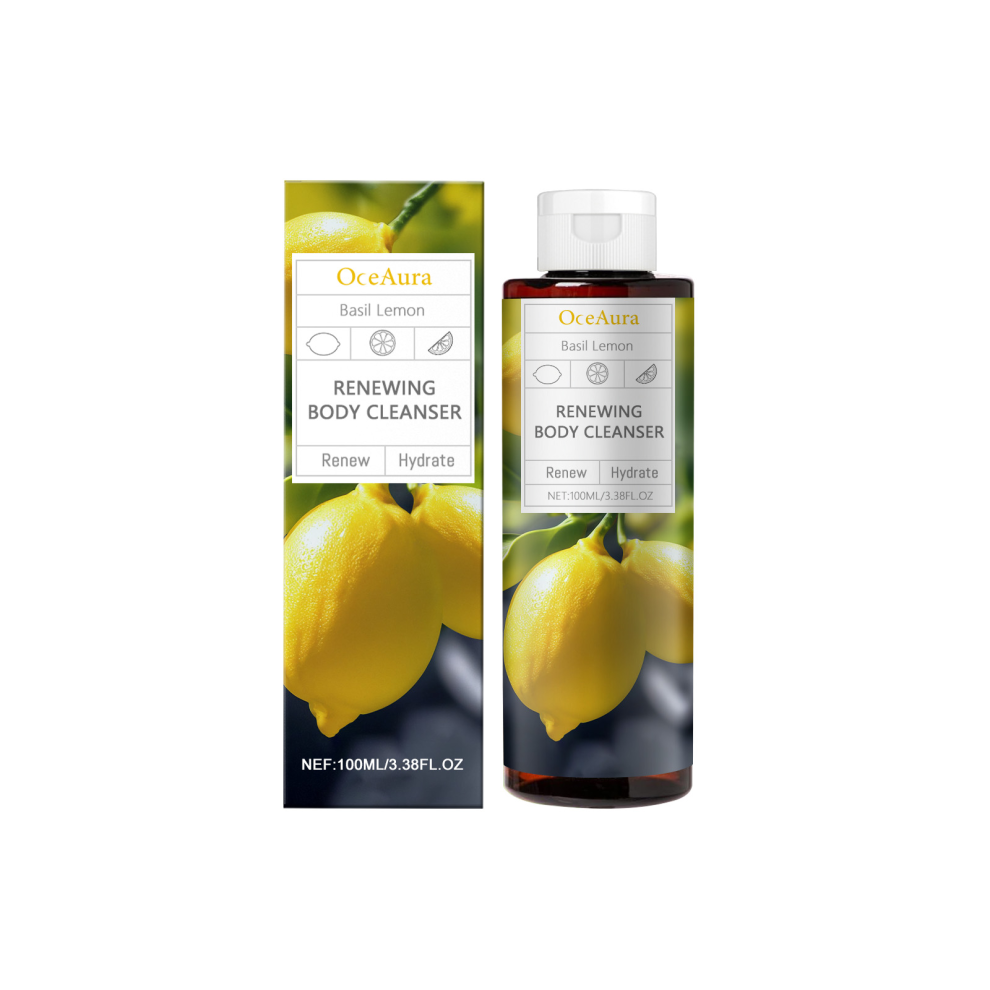 Basil & Lemon Shower Gel, Moisturizing, Hydrating, Refreshing