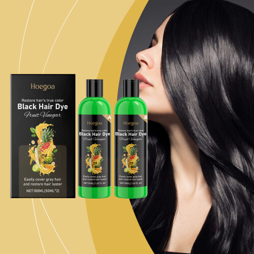 Fruchtessig-Shampoo für feuchtigkeitsspendende schwarze Haare 1